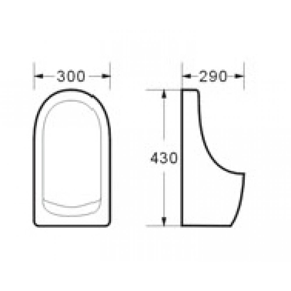 Pissuaar 6003 hind ja info | Pissuaarid | kaup24.ee