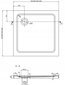 Dušikabiin Mexen Rio F koos aluse ja sifooniga, 70x70,80x80,90x90cm, must/läbipaistev+valge/must цена и информация | Dušikabiinid | kaup24.ee