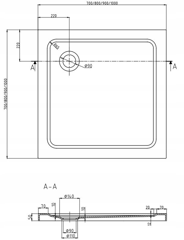 Dušikabiin Mexen Rio F koos aluse ja sifooniga, 70x70,80x80,90x90cm, matt+valge/kroom цена и информация | Dušikabiinid | kaup24.ee