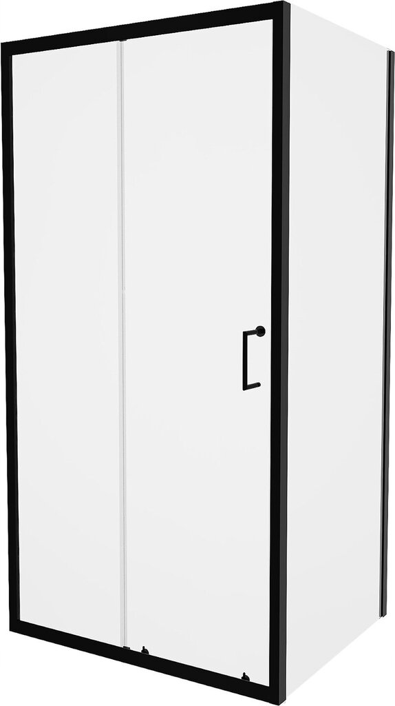 Dušikabiin Mexen Apia koos aluse ja sifooniga, Black+White/Black, 130x70,80,90,100 cm hind ja info | Dušikabiinid | kaup24.ee