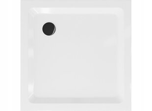 Kandiline dušialus Mexen Flat Slim koos sifooniga, White+Black, 70x70, 80x80, 90x90, 100x100 cm цена и информация | Стойки для душа | kaup24.ee