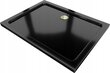 Ristkülikukujuline dušialus Mexen Flat Slim sifooniga, Black+Gold, 120x70,80,90,100 cm цена и информация | Dušialused | kaup24.ee