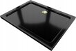 Ristkülikukujuline dušialus Mexen Flat Slim koos sifooniga, Black+Gold, 80x70 cm цена и информация | Dušialused | kaup24.ee