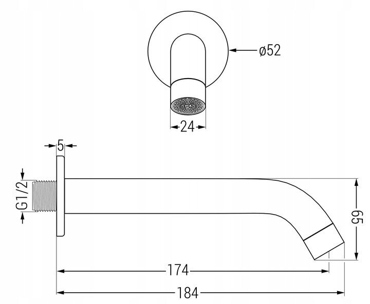 Peidetud duši- ja vannikomplekt termostaadiga Mexen Kai 7in1, 25 cm, Gold цена и информация | Komplektid ja dušipaneelid | kaup24.ee