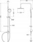 Termostaatsegistiga vanni-dušisüsteem Mexen Carl Kai 2, Chrome hind ja info | Komplektid ja dušipaneelid | kaup24.ee