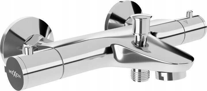 Termostaatsegistiga vanni-dušisüsteem Mexen Carl Nox, Chrome hind ja info | Komplektid ja dušipaneelid | kaup24.ee