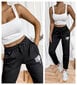 Naiste puuvillased vabaajapüksid Classic, must hind ja info | Naiste püksid | kaup24.ee