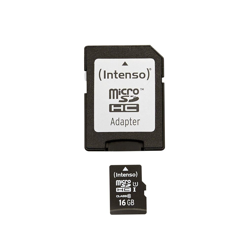 MicroSDHC 16GB klass 10 mälukaart adapteriga hind ja info | Mobiiltelefonide mälukaardid | kaup24.ee