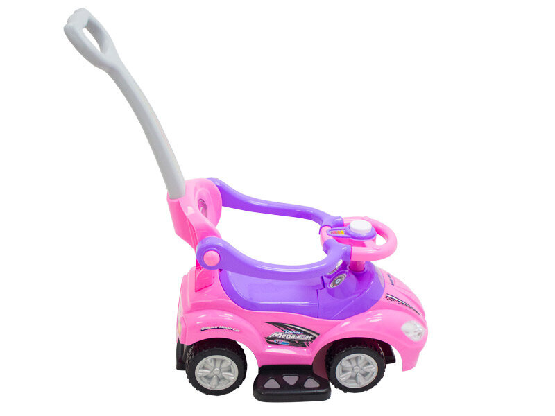 Laste kõndimistugi-sõiduk Mega Car Delux 381 3in1, roosa hind ja info | Imikute mänguasjad | kaup24.ee