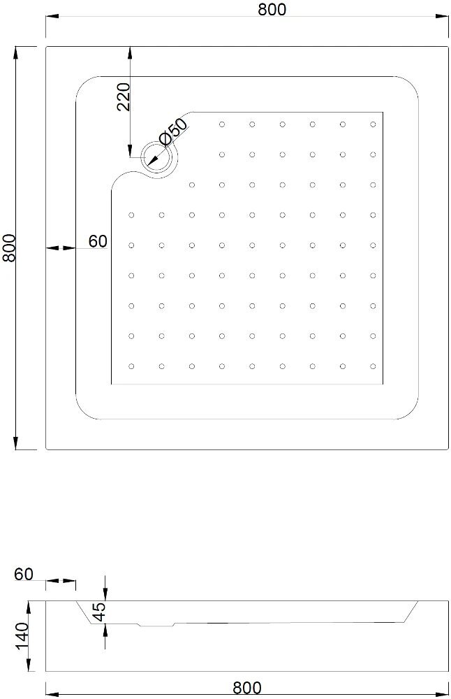 Dušikabiin Mexen Rio koos aluse ja sifooniga, 70x70,80x80,90x90cm, must/pool matt цена и информация | Dušikabiinid | kaup24.ee