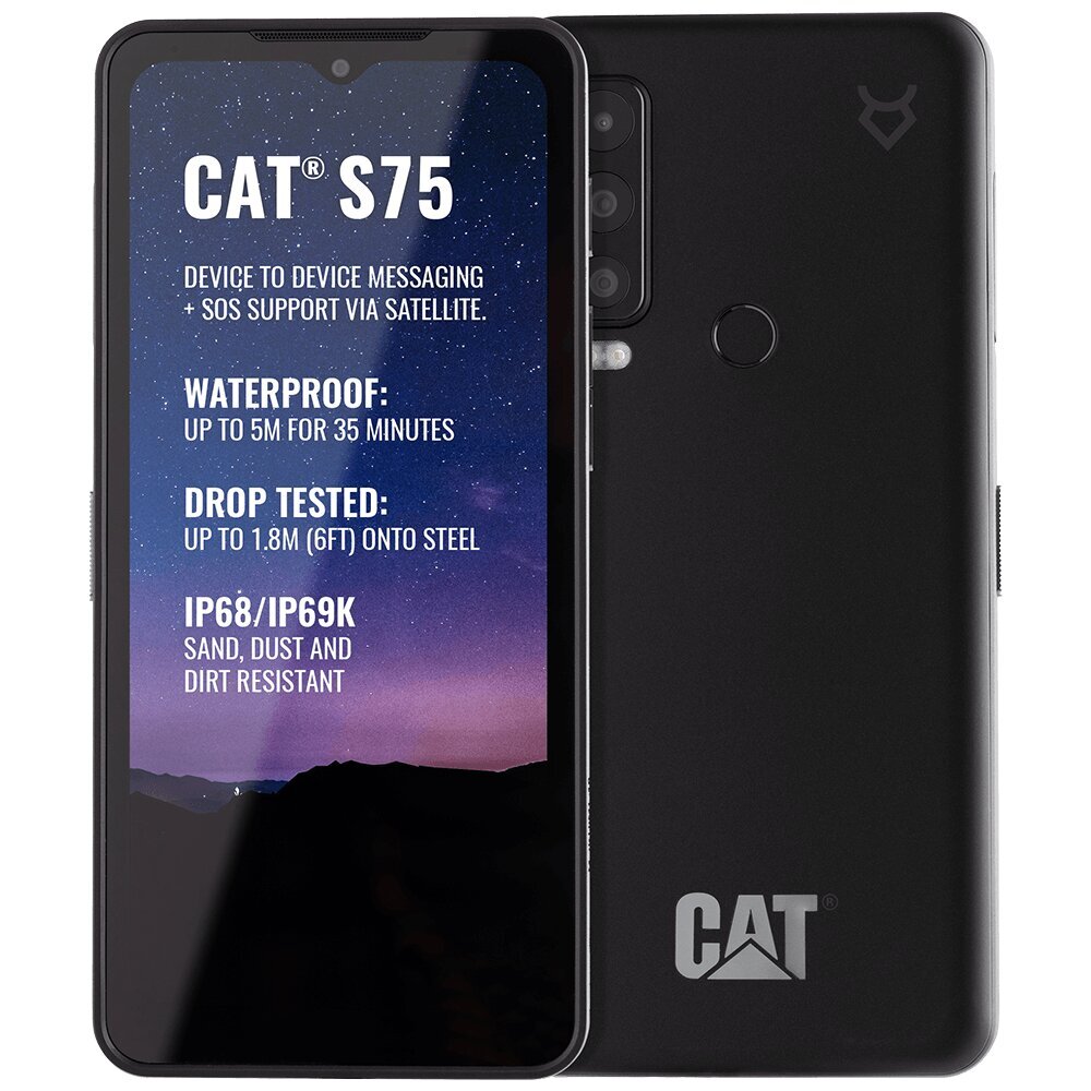 CAT S75 Dual SIM 6/128GB Black (CS75-DAB-ROE-NN) hind ja info | Telefonid | kaup24.ee