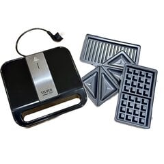 Vahvli-, võileivapann ja grill kolm ühes Silver Style 002453 hind ja info | Vahvliküpsetajad ja pannkoogiküpsetaja | kaup24.ee