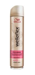 Stiliseeriv ja taastav juukselakk Wellaflex Style&Repair Strong Hold 250 ml цена и информация | Средства для укладки волос | kaup24.ee