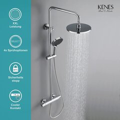 Kenes KE-6034A-5 dušisüsteem, kroom, 4 režiimi цена и информация | Душевые комплекты и панели | kaup24.ee