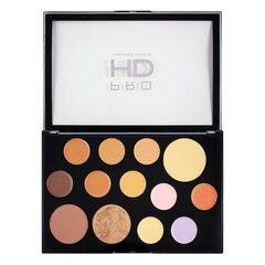 Näo kontuurimispalett Makeup Revolution Pro HD Palette The Works Medium/Dark 27 g цена и информация | Пудры, базы под макияж | kaup24.ee