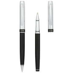 Luxe ручка набор серебра/черный цена и информация | Бизнес подарки | kaup24.ee