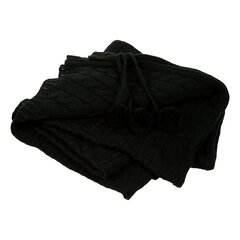 Amibelle одеяло для животных с помпонами, черное 120 x 120 см цена и информация | Лежаки, домики | kaup24.ee