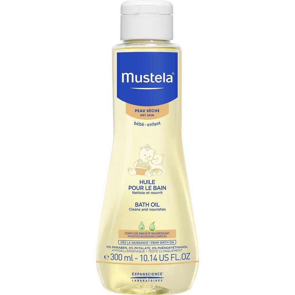 Laste vanniõli Mustela Bath 300 ml цена и информация | Laste ja ema kosmeetika | kaup24.ee