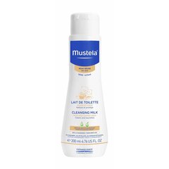 Laste puhastuspiim kehale Mustela Dry Skin Cleansing Milk Face and Diaper 200 ml hind ja info | Laste ja ema kosmeetika | kaup24.ee