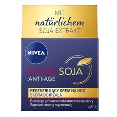 Pinguldav öökreem Nivea Vital Soy Anti-Age Firming Night Cream, 50 ml hind ja info | Näokreemid | kaup24.ee