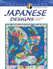 Creative Haven Japanese Designs Coloring Book hind ja info | Tervislik eluviis ja toitumine | kaup24.ee