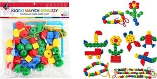 Мелкие цветные бусины ASKATO, 40 шт. цена и информация | Развивающие игрушки | kaup24.ee