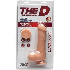 Dual Density Dildo Uncut D koos pallidega 7 Ultraskyn Vanilla hind ja info | Dildod | kaup24.ee