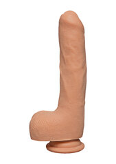 Dual Density Dildo Uncut D koos munanditega 9 Ultraskyn Chocolate hind ja info | Dildod | kaup24.ee