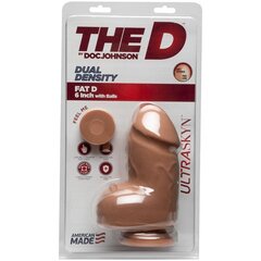 Dual Density Dildo Fat D koos pallidega 6 Ultraskyn Caramel hind ja info | Dildod | kaup24.ee