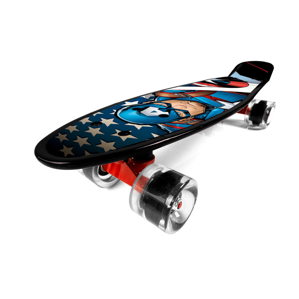 Pennyboard rula Kapten Ameerika hind ja info | Rulad | kaup24.ee