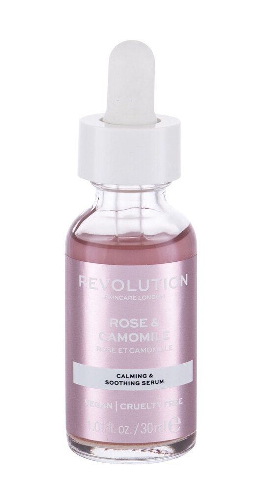 Rahustav näoseerum Revolution Skincare Rose and Chamomile Serum, 30 ml цена и информация | Näoõlid, seerumid | kaup24.ee