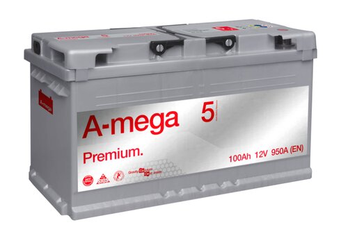 Аккумулятор A-MEGA Premium 100мАч 950A цена и информация | Аккумуляторы | kaup24.ee