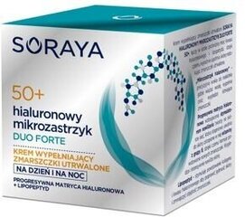 Дневной и ночной крем Soraya Hyaluronic Duo Forte 50+, 50 мл цена и информация | Кремы для лица | kaup24.ee