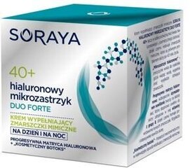 Дневной и ночной крем Soraya Hyaluronic Duo Forte 40+, 50 мл цена и информация | Кремы для лица | kaup24.ee