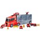 Tuletõrjeauto liiklusmärkidega, 4 osaline цена и информация | Poiste mänguasjad | kaup24.ee