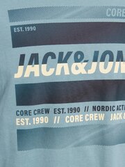 Jack & Jones мужская футболка 12228434*01, голубой 5715370748876 цена и информация | Мужские футболки | kaup24.ee