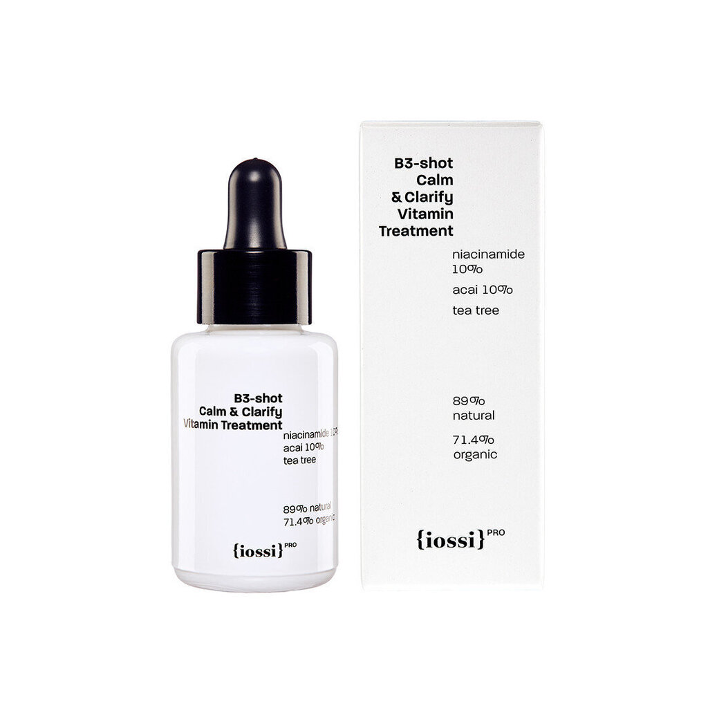 Kontsentreeritud seerum niatsiinamiidiga Iossi B3-Shot Calm&Clarify Vitamin Treatment, 30ml цена и информация | Näoõlid, seerumid | kaup24.ee