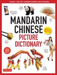 Mandarin Chinese Picture Dictionary: Learn 1,500 Key Chinese Words and Phrases (Perfect for AP and HSK Exam Prep, Includes Online Audio) Bilingual edition, Hardcover with Jacket цена и информация | Пособия по изучению иностранных языков | kaup24.ee