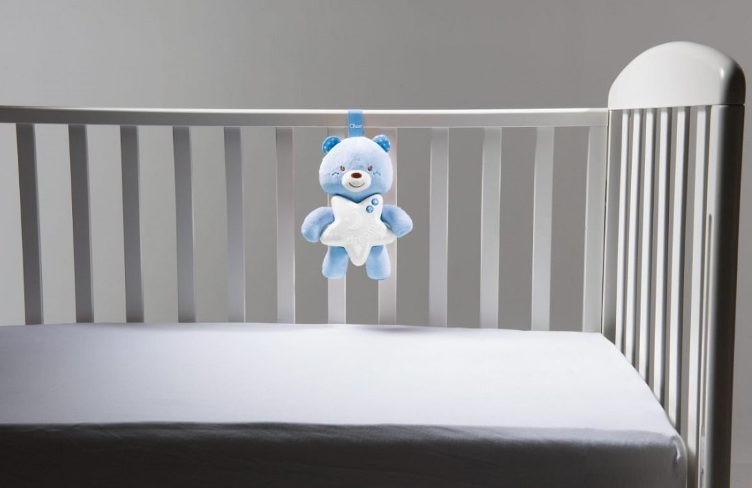 Helendav mängukaru Chicco Goodnight Bear First Dreams, sinine hind ja info | Imikute mänguasjad | kaup24.ee