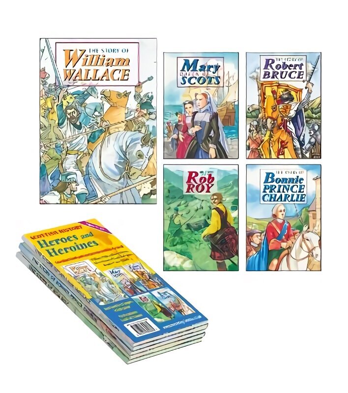 William Wallace; Robert Bruce; Mary Queen of Scots; Rob Roy; Bonnie Prince Charlie 5 book pack: Scottish History - Heroes and Heroines цена и информация | Ajalooraamatud | kaup24.ee