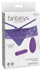 Вибрирующие трусики Fantasy For Her Crotchless Petite Panty Thrill-Her цена и информация | Вибраторы | kaup24.ee