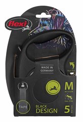 Flexi automaatne rihm New Comfort Cord M, must, 5 m цена и информация | Поводки для собак | kaup24.ee