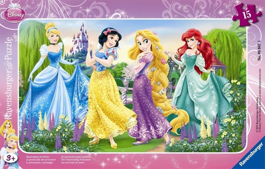 Pusle Jalutavad printsessid Ravensburger Disney Princess, 6047, 15 osa цена и информация | Pusled | kaup24.ee