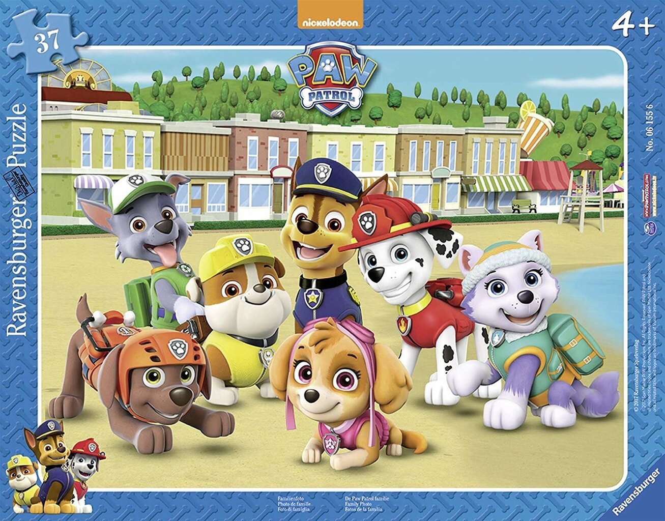 Pusle Pere pilt Ravensburger Paw Patrol, 6155, 37 osa hind ja info | Pusled | kaup24.ee