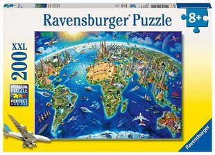 Pusle Lai maailm Ravensburger, 12722, 200 osa цена и информация | Пазлы | kaup24.ee