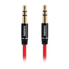 Remax RL-L100 Premium AUX Cable 3.5 mm -> 3.5 mm 1 m Red hind ja info | Kaablid ja juhtmed | kaup24.ee