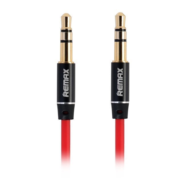 Remax RL-L100 Premium AUX Cable 3.5 mm -> 3.5 mm 1 m Red hind ja info | Kaablid ja juhtmed | kaup24.ee