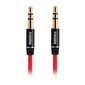 Remax RL-L100 Premium AUX Cable 3.5 mm -> 3.5 mm 1 m Red hind ja info | Kaablid ja juhtmed | kaup24.ee