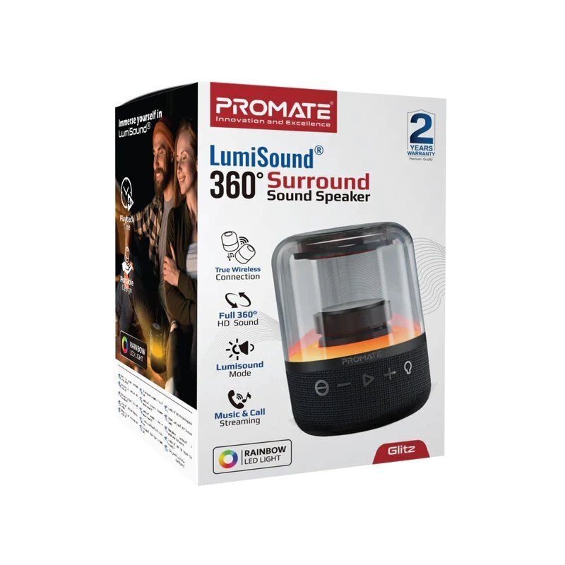 Promate Glitz LumiSound® 360° hind ja info | Kõlarid | kaup24.ee