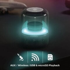 PROMATE Glitz LumiSound® 360° Surround Bluetooth Портативная Колонка цена и информация | Аудиоколонки | kaup24.ee